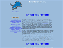 Tablet Screenshot of detroitlionsforum.com